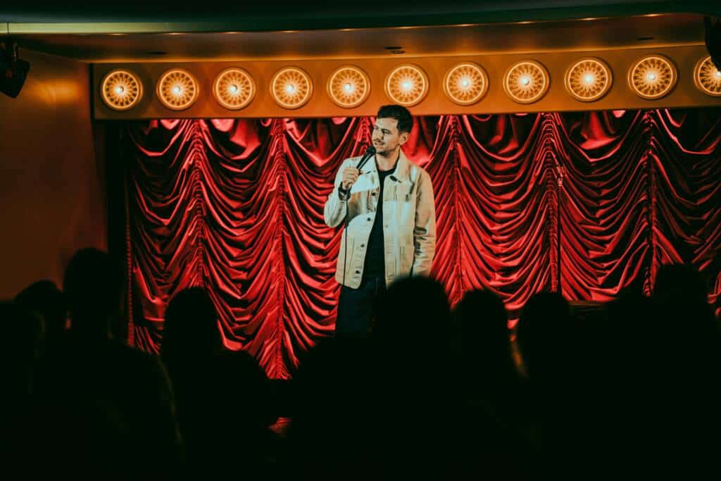 Comedian Connor Burns at iD Comedy Club in Sydney